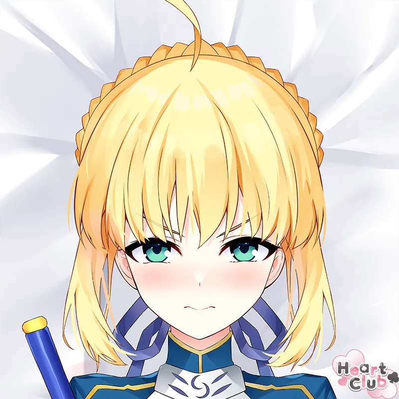Saber Dakimakura Anime Body Pillow Cover ( Fate ) by kuka - Heart Club