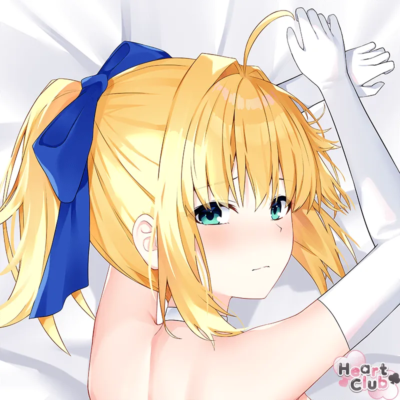 Saber Dakimakura Anime Body Pillow Cover ( Fate ) by kuka - Heart Club