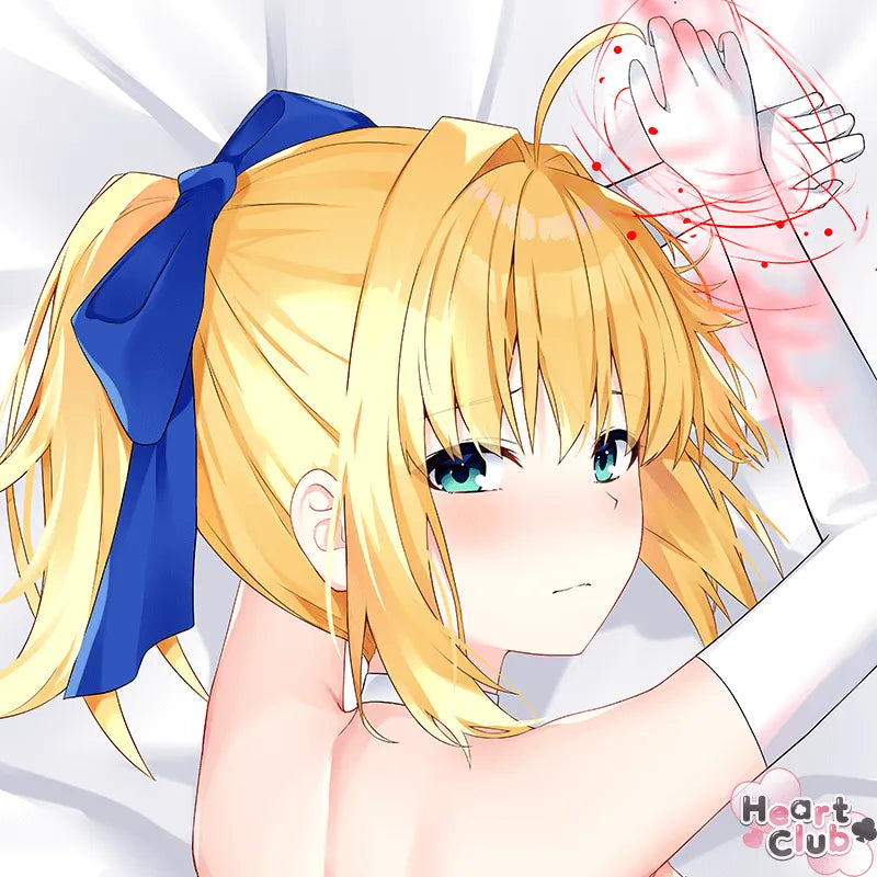 Saber Dakimakura Anime Body Pillow Cover ( Fate ) by kuka - Heart Club