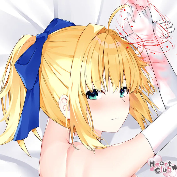 Saber Dakimakura Anime Body Pillow Cover ( Fate ) by kuka - Heart Club