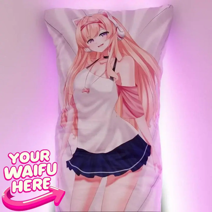 Custom Dakimakura Anime Body Pillow Cover Print - Heart Club